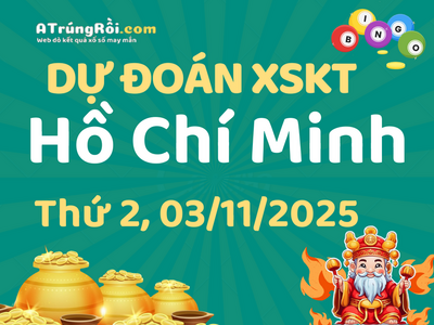 Dự đoán Soi cầu Xổ số Hồ Chí Minh 3/11/2025 (Thứ 2 - 03/11)