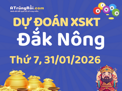 Dự đoán Soi cầu Xổ số Đắk Nông 31/1/2026 (Thứ 7 - 31/01)