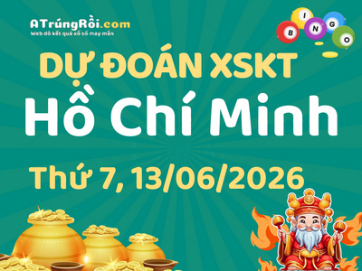 Dự đoán Soi cầu Xổ số Hồ Chí Minh 13/6/2026 (Thứ 7 - 13/06)
