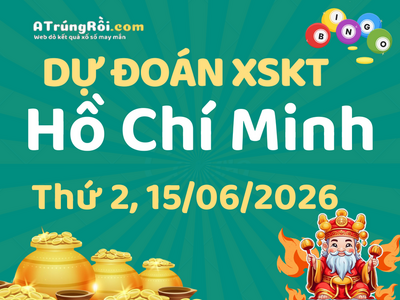 Dự đoán Soi cầu Xổ số Hồ Chí Minh 15/6/2026 (Thứ 2 - 15/06)