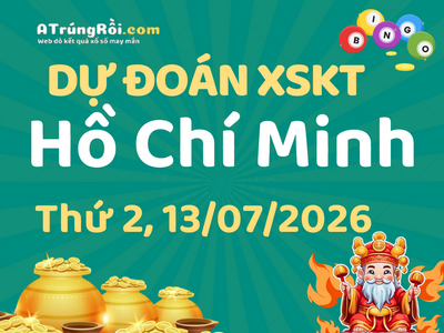 Dự đoán Soi cầu Xổ số Hồ Chí Minh 13/7/2026 (Thứ 2 - 13/07)
