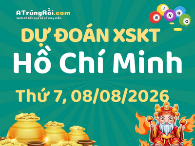 Dự đoán Soi cầu Xổ số Hồ Chí Minh 8/8/2026 (Thứ 7 - 08/08)
