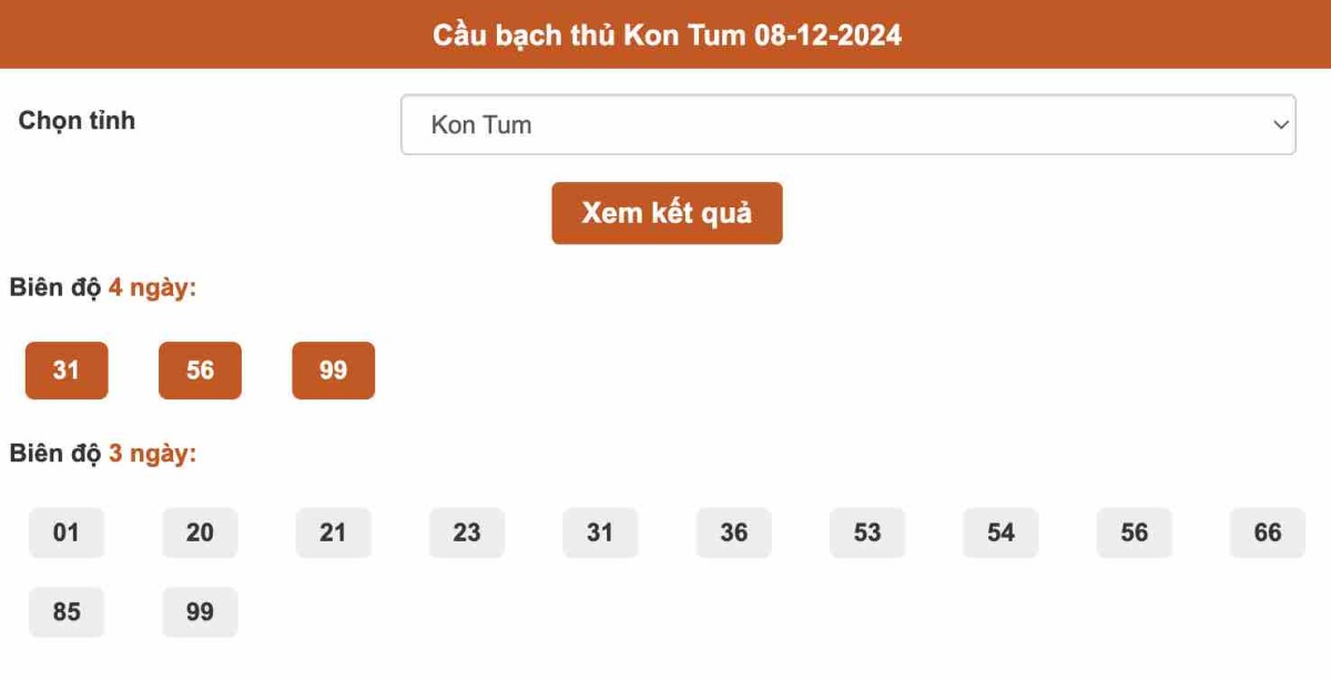 Cầu bạch thủ Kon Tum 08-12-2024